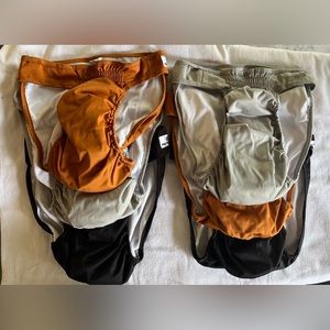 6 pairs of Pet Parents reusable female dog diapers size XL